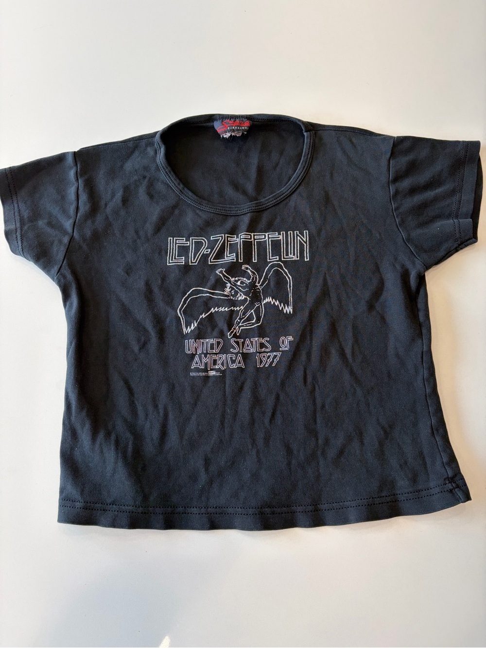 Supra Black Kids' Short Sleeve LED Zeppelin Graphic Tee